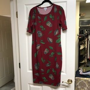 LulaRoe maroon dress.  Never worn.